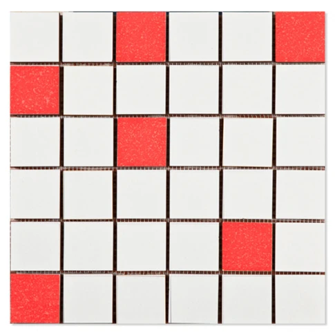 Mosaik Klinker Amelia Röd Blank 32x32 (5x5) cm 